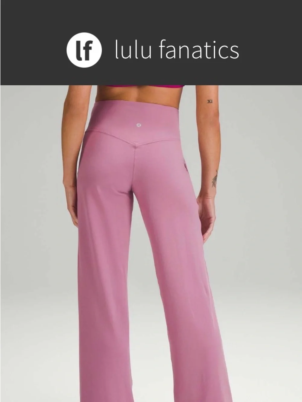 Lululemon Align High-Rise Wide-Leg Pant in Velvet Dust- Good Used